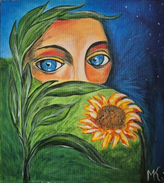 Poletni pogled (Akril-platno - 40x30) Martina Kozamernik